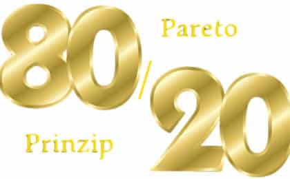 Pareto Prinzip - 80/20 Regel